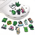 Miniatyrbillede 1 af 5: 16 Stykker 3D Clog-Sandaler Pynt (Blad), Sko Charms, Søde Sko O