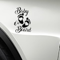 Miniatyrbillede 2 af 3: Advarsel Bilsticker, Baby Bilstikker til Vindue i Vinyl 12.2*17