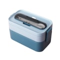 Miniatyrbillede 5 af 5: Bento Lunchboks til Voksne & Børn, 1600ml Stabelbar Lunchboks med