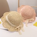 Pikkukuva 4 / 5: ##/48-53cm Vauvan tyttöjen kesäolkihattu pitsillä ja leveällä reunalla, aurinkosuojaa, taitettava, lomamatkoille ja ulkoiluun, beige##/