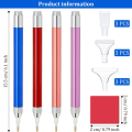 Miniatyrbillede 3 af 5: 3 stk. LED Diamantmaling Borpen 5D Lysende Diamantmaling