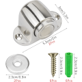 Miniatyrbillede 1 af 4: Sæt med 2 Kile Stop Magnetiske Rustfrit Stål Dørgreb Dørstopper