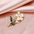 Miniatyrbild 5 av 5: /#/vit blomma brosch för kvinnor/#/