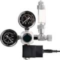 Co2 Tryckregulator Nattavstängning W21.8 Gränssnitt Med Magnetventil 2 Tryckmätare Och Bubbelräknare För Akvariumsystem