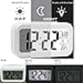 Miniatyrbild 3 av 5: ##/Vit digital väckarklocka med LED-display##/