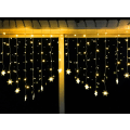 Miniatyrbilde 2 av 5: Julevinduelykter Gardinlys 3,5m 96 LED Snøflak Fe
