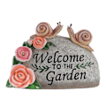 Miniatyrbillede 1 af 5: Havefigur Solcellelys Resin Udendørs Snegl Velkomstfigur Miljøvenlig Blomsterform Hus Solcellelandskabsbelysning til Gårdindretning snails