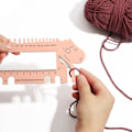 Miniatyrbild 5 av 5: ##/Stickstorleksmätare, Rosa, Plast Stickstorleksmätare Verktyg Linjal Sticka##/