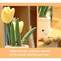 Miniatyrbillede 4 af 5: Tulipan Plyslegetøj, 35 cm Blomst Pot Fyldt Plushie Pude Dec