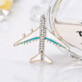 Miniatyrbild 2 av 5: Strass Flygplansbrosch, Stilren Design för Damsmycken Present