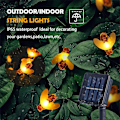 Miniatyrbillede 3 af 5: Varme Hvide Solcelle Bi-Lysstreng 6,0M 30LED Udendørs Feelyss