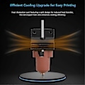 Miniatyrbild 5 av 5: K1 Keramiskt Hotend Kit Snabbt Byte Munstycke K1C Helmetall Integrerad Extruder Hot End för K1 MAX 3D-skrivare