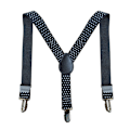 Miniatyrbild 2 av 5: ##/Hängslen och fluga set - prickig elastisk - Herrkläder accessoarer för bröllop formella evenemang##/
