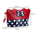 Miniatyrbillede 4 af 5: Mickey Makeup Opbevaringspose, Sløjfe Polka Dot Rejse PU Kvinder Taske, P