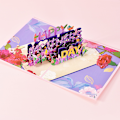 Miniatyrbillede 1 af 5: Blomsterbrev pop-up kort | Mors dag kort, takkekort, t