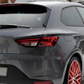 Miniatyrbilde 3 av 5: Bilvindu Trim Lip Spoiler for Seat Leon 5F FR Mk3 MK3.5 Bakre Takvinge Sidekant Hale Klaff Spoile