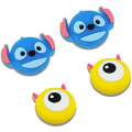 Miniatyrbillede 2 af 5: Grip Caps Kompatibel med Switch & Switch Lite, Blå Syning (4 stk)