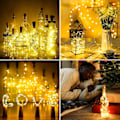 Miniatyrbild 4 av 5: ##/15 st LED-flaskor med ljusslinga, 2M 20 LED, korklampor för We##/