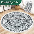 Miniatyrbilde 3 av 6: ##/Utendørs teppe mandala teppe rundt 120 cm vaskbart bomulls teppe##/