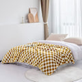 Miniatyrbillede 2 af 5: ##/Gul Blød Plaid Flanel Sofa Plaid Blød (70x100 cm)##/