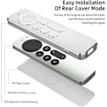 Miniatyrbild 5 av 5: Apple TV Fjärrkontrollfodral (Svart) 4k 2021 Mjukt TPU Skyddande Fodral, Sc
