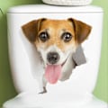 Pikkukuva 3 / 5: Sarjakuva Eläin WC-tarra Irrotettava Itseliimautuva Vedenpitävä PVC Olohuoneen Seinätaide Kylpyhuoneen WC-kannen Koriste Tarra B