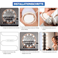 Miniatyrbillede 3 af 6: ##/(12 stk) LED-spejlslys, LED-spejlslys, 3 farvetilstande, lys til kommode, makeup-lys##/