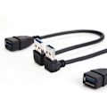 Miniatyrbillede 2 af 5: SuperSpeed ??USB 3.0 han til hun forlænger datakabel Op og