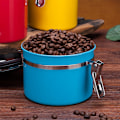 Miniatyrbillede 1 af 3: ##/Perle Rare Rustfrit Stål Kaffebønne Forseglede Dåser med Udluftningsventil##/