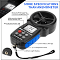 Miniatyrbilde 3 av 5: 866B Digital Anemometer Håndholdt Vindhastighetsmåler for Måling