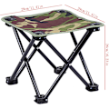 Miniatyrbillede 3 af 5: Miniskammel (29x29x26cm) Campingstol Sæde Sæde Foldbar Bærbar