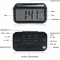 Miniatyrbild 4 av 4: Digital väckarklocka för morgonväckning, batteridriven tyst Digi