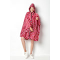 Miniatyrbillede 4 af 5: ##/Poncho Regnjakke til Kvinder Vandtæt Letvægts Genanvendelig Vandreturs Regnjakke med Hætte##/