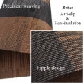 Miniatyrbilde 5 av 5: Plassmatter, Holdbare Plassmatter for Spisebord, Vaskbare Vevde Vinyl