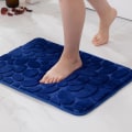 Miniatyrbillede 2 af 5: 40x60CM Mørkeblå Indgangsmåtte Bademåtte i Memory Foam Hydrofil
