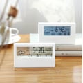 Miniatyrbild 1 av 5: Transparent Vit Digital Väckarklocka, Reseväckarklocka