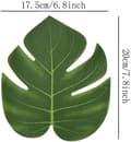 24-pack konstgjorda tropiska blad för hawaiiansk fest (Luau) 8 tum