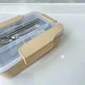 Miniatyrbillede 3 af 3: ##/Gul 304 Rustfrit Stål Bærbar Madkasse Isoleret##/