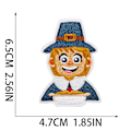 Miniatyrbild 4 av 5: ##/16 stycken broderade strykmärken Autumn Harvest för sömnad##/