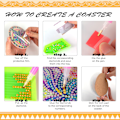 Miniatyrbilde 2 av 5: ##/Set med 6 DIY diamantmaleri-underlag - element##/