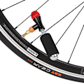 Miniatyrbilde 3 av 5: /#/Sykkelventilpumpe Fjellsykkel Landeveissykkel Adapter Pumpe Mini Dobbelthode Oppblåsbar Pneumatisk Luftpumpe for MTB og Landeveissykkel/#/