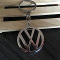 Miniatyrbillede 3 af 3: VW Ny Metal Nøglering Vedhæng Sølv