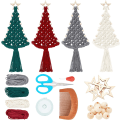 Miniatyrbillede 1 af 4: DIY Makrame Juletræ Kit Makrame Kit til Begyndere Jul