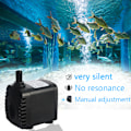 Miniatyrbillede 1 af 5: ##/Nedsænkbar Vandpumpe 600L/H 8W Ultra-Stille Akvariumpumpe med 4 Sugkopper til Springvand, Fiskedam, Hydroponiske Systemer##/