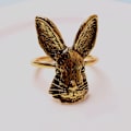 Miniatyrbillede 3 af 5: 8 stk. Påskehare Servietringe Borddekoration Servietring Holder