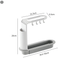 Miniatyrbilde 1 av 5: (Grå) Teleskopisk Vaskestativ, Justerbar Oppvaskstativ, Kitch
