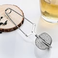 Miniatyrbilde 1 av 4: Te-infuser Håndtak Te-kule Sfære Mesh Te-sil Kaffe Urte Krydder Filter Diffuser Kjøkkenredskap