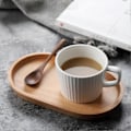 Miniatyrbillede 3 af 5: Foderplade Oval Form Stabelbar Træ Dessert Sushi Serveringsfad Køkkenartikler B