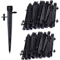 Miniatyrbillede 2 af 5: 100 stk. Mikro Dryp Vandingssystem Sprinkler, 360 Grader 8 Hul Vand