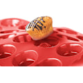 Miniatyrbilde 1 av 5: 2 stk - Rød muffinsform for 24 mini muffins i silikon, ikke-klebende